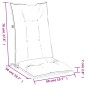 vidaXL Hochlehner-Auflagen 2 Stk. Melange Rot 120x50x7 cm Stoff vidaXL Hochlehner-Auflagen 2 Stk. Melange Rot 120x50x7 cm Stoff