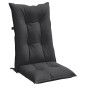 vidaXL Hochlehner-Auflagen 6 Stk. Melange Anthrazit 120x50x7 cm Stoff vidaXL Hochlehner-Auflagen 6 Stk. Melange Anthrazit 120x50x7 cm Stoff