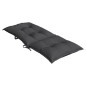 vidaXL Hochlehner-Auflagen 6 Stk. Melange Anthrazit 120x50x7 cm Stoff vidaXL Hochlehner-Auflagen 6 Stk. Melange Anthrazit 120x50x7 cm Stoff