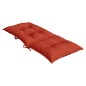 vidaXL Hochlehner-Auflagen 6 Stk. Melange Rot 120x50x7 cm Stoff vidaXL Hochlehner-Auflagen 6 Stk. Melange Rot 120x50x7 cm Stoff