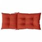 vidaXL Hochlehner-Auflagen 6 Stk. Melange Rot 120x50x7 cm Stoff vidaXL Hochlehner-Auflagen 6 Stk. Melange Rot 120x50x7 cm Stoff