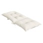 vidaXL Hochlehner-Auflagen 4 Stk. Melange Creme 120x50x7 cm Stoff vidaXL Hochlehner-Auflagen 4 Stk. Melange Creme 120x50x7 cm Stoff