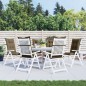vidaXL Hochlehner-Auflagen 6 Stk. Melange Taupe 120x50x7 cm Stoff vidaXL Hochlehner-Auflagen 6 Stk. Melange Taupe 120x50x7 cm Stoff