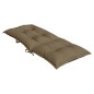 vidaXL Hochlehner-Auflagen 6 Stk. Melange Taupe 120x50x7 cm Stoff vidaXL Hochlehner-Auflagen 6 Stk. Melange Taupe 120x50x7 cm Stoff