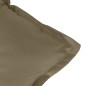 vidaXL Hochlehner-Auflagen 6 Stk. Melange Taupe 120x50x7 cm Stoff vidaXL Hochlehner-Auflagen 6 Stk. Melange Taupe 120x50x7 cm Stoff