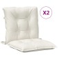 vidaXL Niedriglehner-Auflagen 2 Stk. Melange Creme 100x50x7 cm Stoff vidaXL Niedriglehner-Auflagen 2 Stk. Melange Creme 100x50x7 cm Stoff