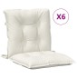 vidaXL Niedriglehner-Auflagen 6 Stk. Melange Creme 100x50x7 cm Stoff vidaXL Niedriglehner-Auflagen 6 Stk. Melange Creme 100x50x7 cm Stoff