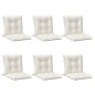 vidaXL Niedriglehner-Auflagen 6 Stk. Melange Creme 100x50x7 cm Stoff vidaXL Niedriglehner-Auflagen 6 Stk. Melange Creme 100x50x7 cm Stoff
