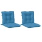 vidaXL Niedriglehner-Auflagen 2 Stk. Melange Blau 100x50x7 cm Stoff vidaXL Niedriglehner-Auflagen 2 Stk. Melange Blau 100x50x7 cm Stoff
