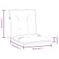 vidaXL Niedriglehner-Auflagen 6 Stk. Melange Blau 100x50x7 cm Stoff vidaXL Niedriglehner-Auflagen 6 Stk. Melange Blau 100x50x7 cm Stoff
