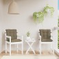vidaXL Niedriglehner-Auflagen 2 Stk. Melange Taupe 100x50x7 cm Stoff vidaXL Niedriglehner-Auflagen 2 Stk. Melange Taupe 100x50x7 cm Stoff