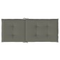 vidaXL Hochlehner-Auflagen 2 Stk. Melange Dunkelgrau 120x50x4 cm Stoff vidaXL Hochlehner-Auflagen 2 Stk. Melange Dunkelgrau 120x50x4 cm Stoff