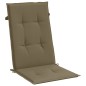 vidaXL Hochlehner-Auflagen 2 Stk. Melange Taupe 120x50x4 cm Stoff vidaXL Hochlehner-Auflagen 2 Stk. Melange Taupe 120x50x4 cm Stoff