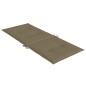 vidaXL Hochlehner-Auflagen 2 Stk. Melange Taupe 120x50x4 cm Stoff vidaXL Hochlehner-Auflagen 2 Stk. Melange Taupe 120x50x4 cm Stoff