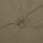 vidaXL Hochlehner-Auflagen 2 Stk. Melange Taupe 120x50x4 cm Stoff vidaXL Hochlehner-Auflagen 2 Stk. Melange Taupe 120x50x4 cm Stoff