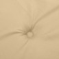 vidaXL Hochlehner-Auflagen 4 Stk. Melange Beige 120x50x4 cm Stoff vidaXL Hochlehner-Auflagen 4 Stk. Melange Beige 120x50x4 cm Stoff