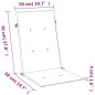 vidaXL Hochlehner-Auflagen 4 Stk. Melange Beige 120x50x4 cm Stoff vidaXL Hochlehner-Auflagen 4 Stk. Melange Beige 120x50x4 cm Stoff