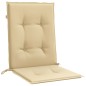 vidaXL Niedriglehner-Auflagen 4 Stk. Melange Beige 100x50x4 cm Stoff vidaXL Niedriglehner-Auflagen 4 Stk. Melange Beige 100x50x4 cm Stoff