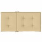 vidaXL Niedriglehner-Auflagen 4 Stk. Melange Beige 100x50x4 cm Stoff vidaXL Niedriglehner-Auflagen 4 Stk. Melange Beige 100x50x4 cm Stoff
