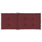 vidaXL Hochlehner-Auflagen 6 Stk. Melange Weinrot 120x50x4 cm Stoff vidaXL Hochlehner-Auflagen 6 Stk. Melange Weinrot 120x50x4 cm Stoff
