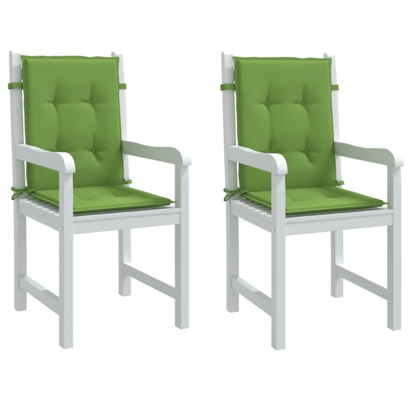 vidaXL Niedriglehner-Auflagen 2 Stk. Melange Grün 100x50x4 cm Stoff vidaXL Niedriglehner-Auflagen 2 Stk. Melange Grün 100x50x4 cm Stoff