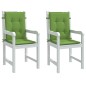 vidaXL Niedriglehner-Auflagen 2 Stk. Melange Grün 100x50x4 cm Stoff vidaXL Niedriglehner-Auflagen 2 Stk. Melange Grün 100x50x4 cm Stoff