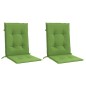 vidaXL Niedriglehner-Auflagen 2 Stk. Melange Grün 100x50x4 cm Stoff vidaXL Niedriglehner-Auflagen 2 Stk. Melange Grün 100x50x4 cm Stoff