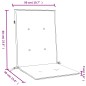 vidaXL Niedriglehner-Auflagen 6 Stk. Melange Grün 100x50x4 cm Stoff vidaXL Niedriglehner-Auflagen 6 Stk. Melange Grün 100x50x4 cm Stoff
