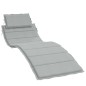 vidaXL Sonnenliegen-Auflage Melange Hellgrau 186x58x3 cm Stoff vidaXL Sonnenliegen-Auflage Melange Hellgrau 186x58x3 cm Stoff