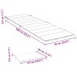 vidaXL Sonnenliegen-Auflage Melange Hellgrau 186x58x3 cm Stoff vidaXL Sonnenliegen-Auflage Melange Hellgrau 186x58x3 cm Stoff