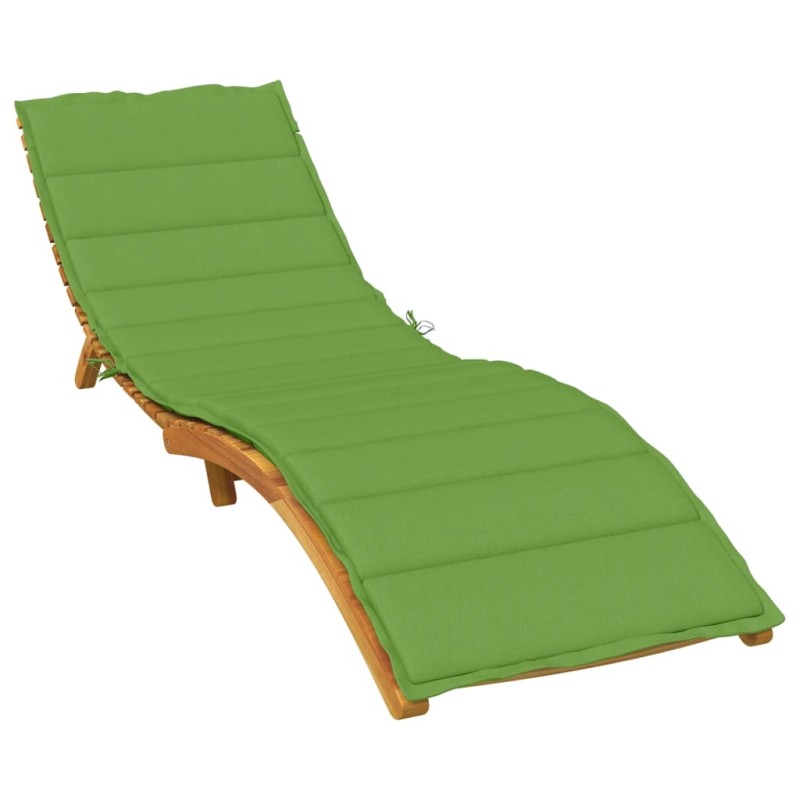 vidaXL Sonnenliegen-Auflage Melange Grün 200x70x4 cm Stoff vidaXL Sonnenliegen-Auflage Melange Grün 200x70x4 cm Stoff