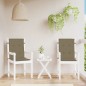 vidaXL Niedriglehner-Auflagen 2 Stk. Melange Taupe 100x50x4 cm Stoff vidaXL Niedriglehner-Auflagen 2 Stk. Melange Taupe 100x50x4 cm Stoff