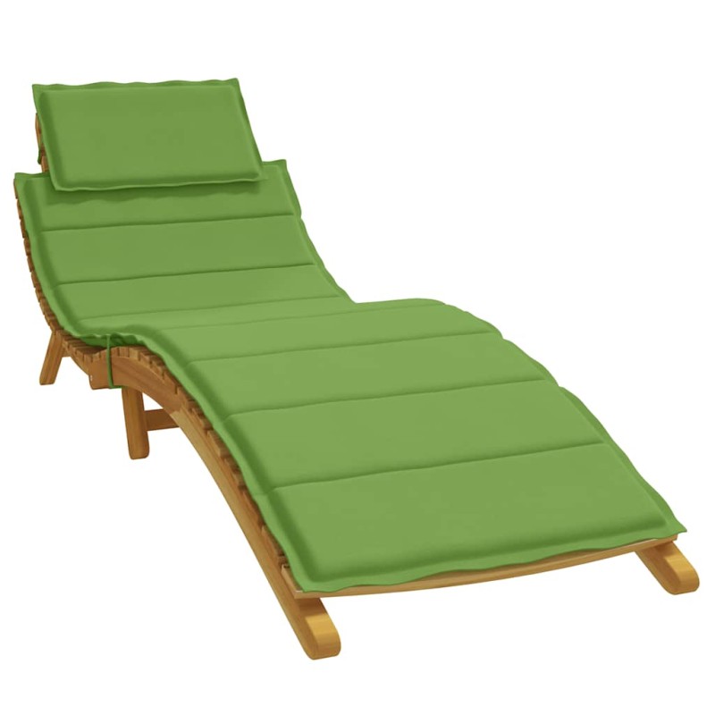 vidaXL Sonnenliegen-Auflage Melange Grün 186x58x3 cm Stoff vidaXL Sonnenliegen-Auflage Melange Grün 186x58x3 cm Stoff
