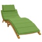 vidaXL Sonnenliegen-Auflage Melange Grün 186x58x3 cm Stoff vidaXL Sonnenliegen-Auflage Melange Grün 186x58x3 cm Stoff