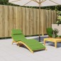 vidaXL Sonnenliegen-Auflage Melange Grün 186x58x3 cm Stoff vidaXL Sonnenliegen-Auflage Melange Grün 186x58x3 cm Stoff