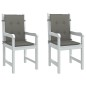 vidaXL Niedriglehner-Auflagen 2 Stk. Dunkelgrau 100x50x4 cm Stoff vidaXL Niedriglehner-Auflagen 2 Stk. Dunkelgrau 100x50x4 cm Stoff