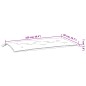 vidaXL Gartenbank-Auflage Melange Creme 100x50x7 cm Stoff vidaXL Gartenbank-Auflage Melange Creme 100x50x7 cm Stoff