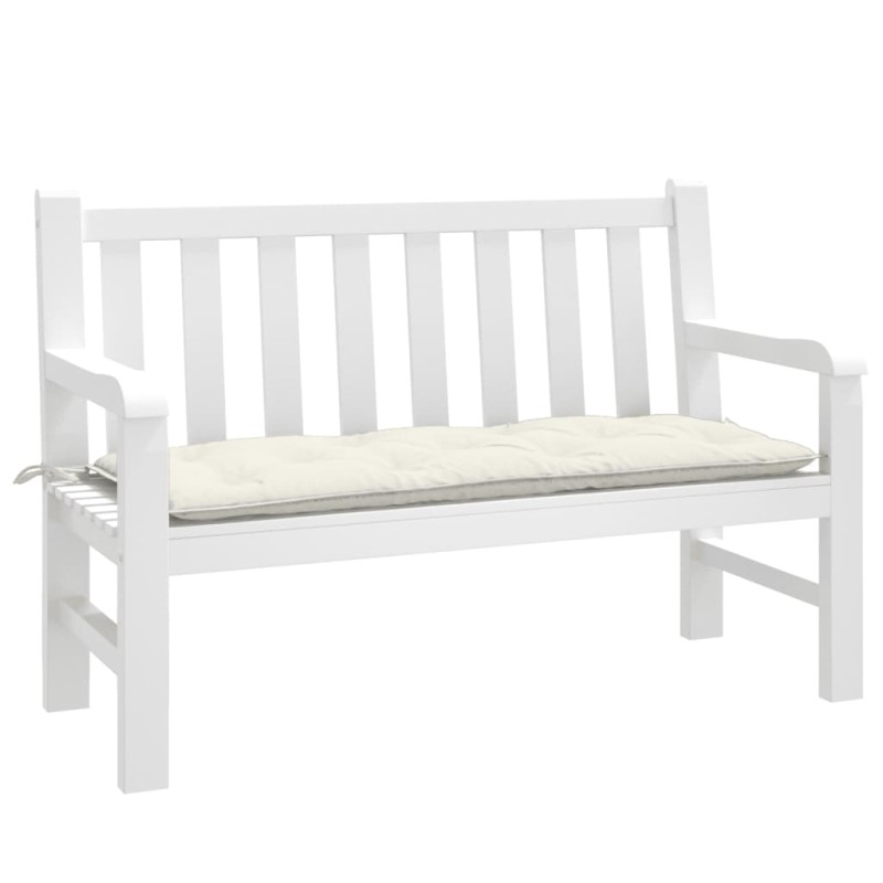 vidaXL Gartenbank-Auflage Melange Creme 120x50x7 cm Stoff vidaXL Gartenbank-Auflage Melange Creme 120x50x7 cm Stoff