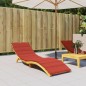 vidaXL Sonnenliegen-Auflage Melange Rot 200x50x4 cm Stoff vidaXL Sonnenliegen-Auflage Melange Rot 200x50x4 cm Stoff