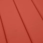 vidaXL Sonnenliegen-Auflage Melange Rot 200x50x4 cm Stoff vidaXL Sonnenliegen-Auflage Melange Rot 200x50x4 cm Stoff