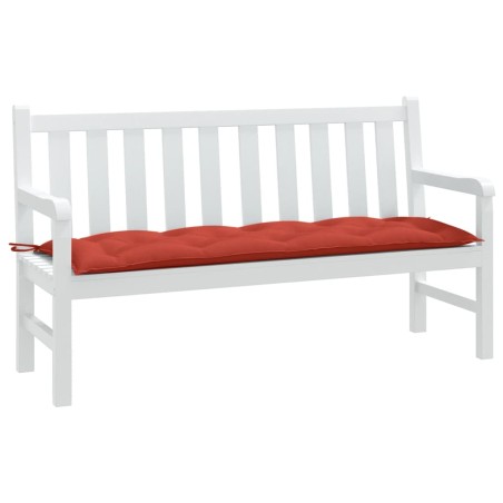 vidaXL Gartenbank-Auflage Melange Rot 150x50x7 cm Stoff