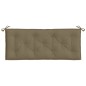 vidaXL Gartenbank-Auflage Melange Taupe 120x50x7 cm Stoff vidaXL Gartenbank-Auflage Melange Taupe 120x50x7 cm Stoff