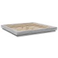 vidaXL Bettgestell mit LED Grau Sonoma 180x200 cm Holzwerkstoff vidaXL Bettgestell mit LED Grau Sonoma 180x200 cm Holzwerkstoff