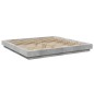 vidaXL Bettgestell mit LED Betongrau 180x200 cm Holzwerkstoff vidaXL Bettgestell mit LED Betongrau 180x200 cm Holzwerkstoff