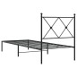 vidaXL Bettgestell mit Kopfteil Metall Schwarz 80x200 cm vidaXL Bettgestell mit Kopfteil Metall Schwarz 80x200 cm