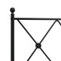 vidaXL Bettgestell mit Kopfteil Metall Schwarz 80x200 cm vidaXL Bettgestell mit Kopfteil Metall Schwarz 80x200 cm