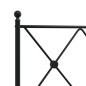 vidaXL Bettgestell mit Kopfteil Metall Schwarz 107x203 cm