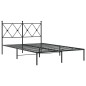 vidaXL Bettgestell mit Kopfteil Metall Schwarz 120x200 cm vidaXL Bettgestell mit Kopfteil Metall Schwarz 120x200 cm