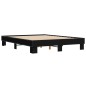 vidaXL Bettgestell Schwarz 150x200 cm Holzwerkstoff und Metall vidaXL Bettgestell Schwarz 150x200 cm Holzwerkstoff und Metall
