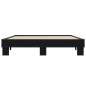 vidaXL Bettgestell Schwarz 150x200 cm Holzwerkstoff und Metall vidaXL Bettgestell Schwarz 150x200 cm Holzwerkstoff und Metall